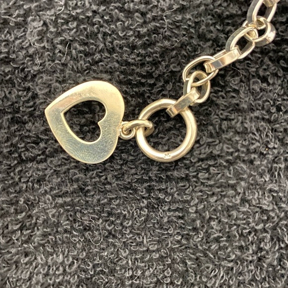 Silpada Heart Chain and Toggle Sterling Silver Bracelet - Picture 2 of 6